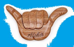 3D Wood Art Magnet - Hangloose